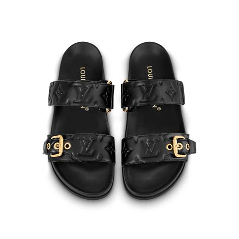 louis vuitton monogram bom dia flat mule sandal|Bom Dia Flat Comfort Mules .